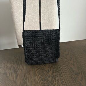 The Sak Black Crochet Crossbody Bag